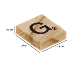 30PK WOODEN ALPHABET LETTER TILES